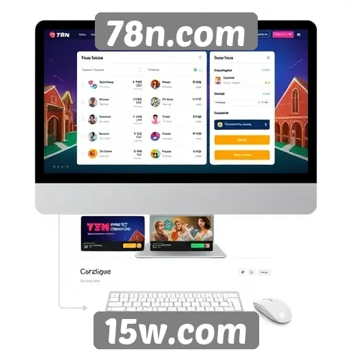 Interface do usuário e navegação no 78n.com